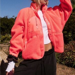 FP Movement by Free People Bright Coral Hit The Slopes/ Small Jacket +FREE CAMI